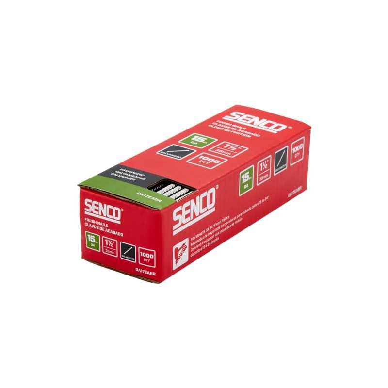 SENCO DA17EABR 34 Degree Collated Finish Nails, 15 Gauge, 1-1/2