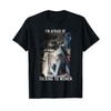 Sitting Wolf Literally Me Werewolf Ripping Meme Alpha Wolf T-Shirt