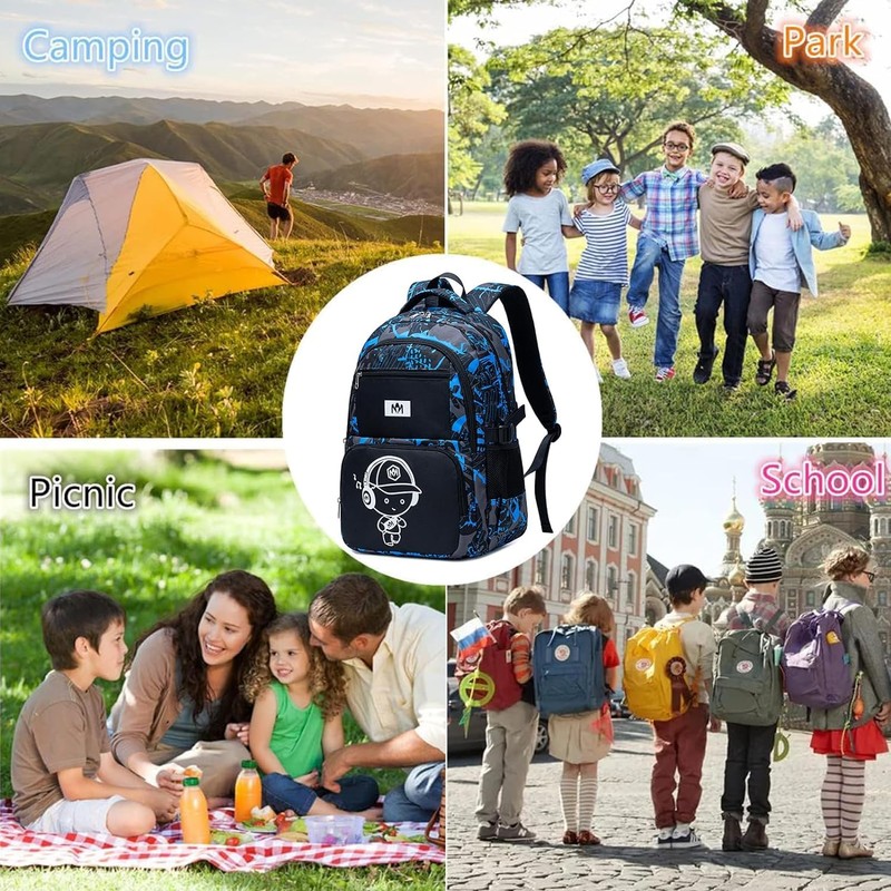 BLUBOON Backpack for School Backpacks for Boys Bookbag Teens Back