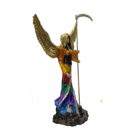 Imagen De Resina Santa Muerte Encarnada 7 Potencias