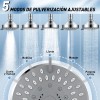 Ducha De Alta Presión De Acero Inoxidable Ajustable 5 Modos