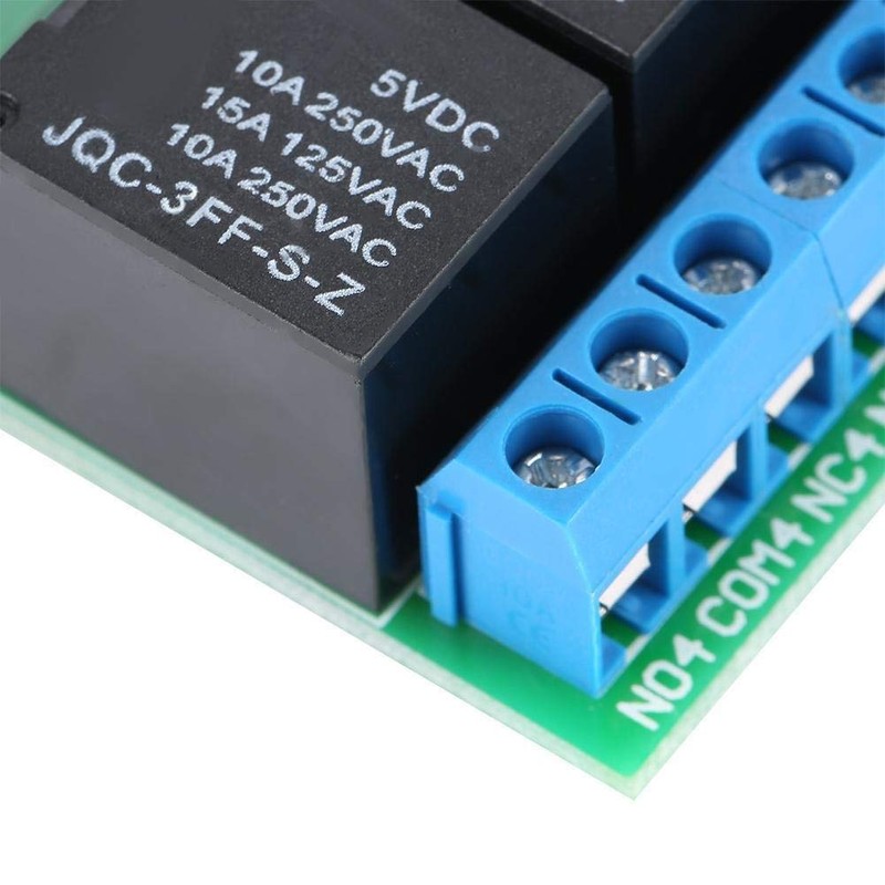 Regun 4 Channel 5V Flip-Flop Latch Relay, Relay Module Bistable