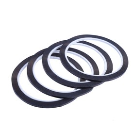 CCINEE Graphic Chart Tape Black Art Tape Whiteboard Tape Self-Adhesive Dry Erase Vinyl Tape Rolls for Violins 3mm Pack of 4