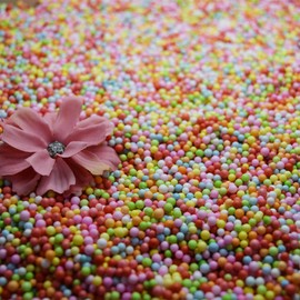 yeencheer Foam Balls Slime Supplies 80000 Pieces Colorful Foam Beads 2-3mm for Kids Art Homemade Slime, Wedding and Party Decorations