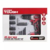 Hyper Tough 20V Max 3/8-in. Cordless Drill & 70-Piece DIY