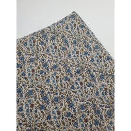 Moda Regent Street Lawn Fabric Paisley Moda Cotton Floral Blue Sew Quilt FAT QUARTER