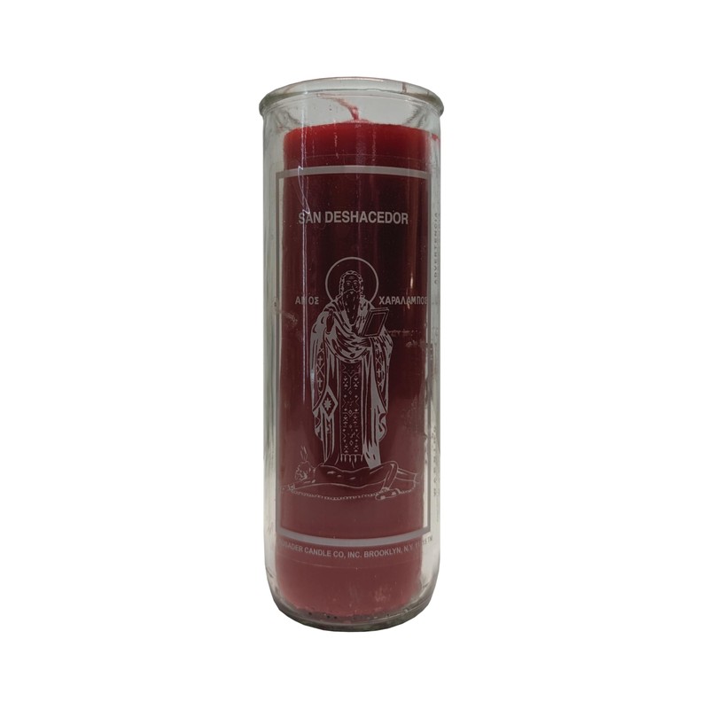 San Deshacedor *Pullout!* Red Pillar Candle