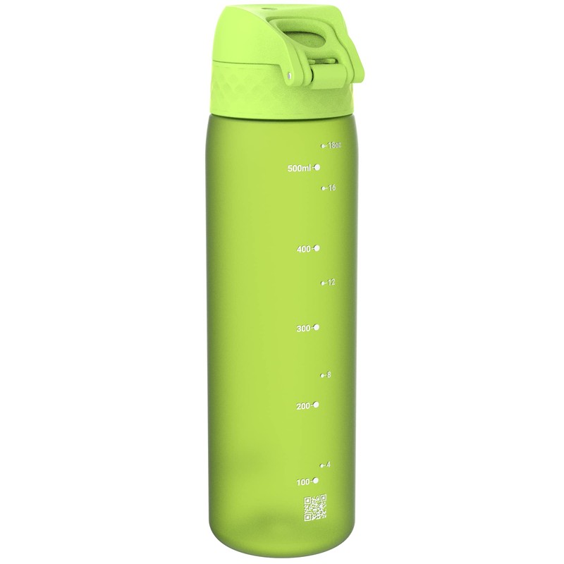 ion8 Leak-Proof Slim Water Bottle, BPA-Free, Green, 500 ml
