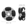 48mm Double Aluminum Alloy Omni Directional Wheel Loading 3kg for