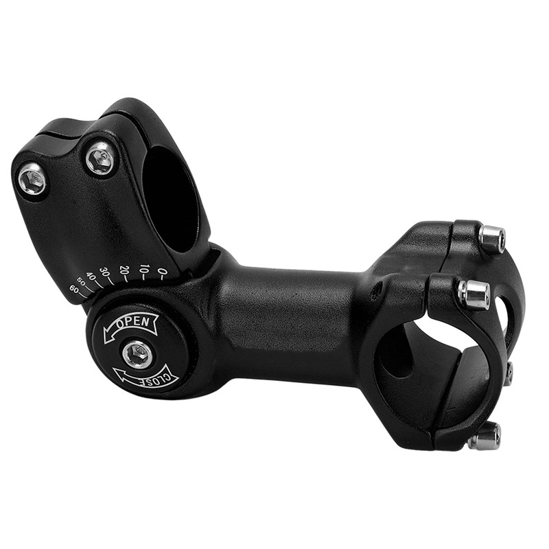 LeBycle Bike Stem 31.8x110mm 60 Degree Adjustable Mountain Bike Handlebar