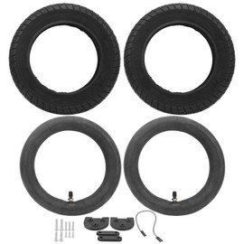 EVTSCAN Electric Scooter Tire Kit, 10in Cover Tyre Inner Tube Heighten Set Spare Tyre Replacement for M365 Scooter