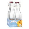 Kilner Clip Top Square Bottle 0.55 Litre Tray of 4