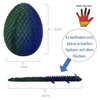 3D Printed Dragon Egg with Fire Dragon, Made in Germany,
