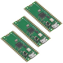 DWEII 3PCS for Raspberry Pi Pico Mirco USB Port Based on RP2040 Chip Dual-Core ARM Cortex M0+ Processor Running up to 133 MHz Support C/C++/Python and Integrated with SPI/I2C/UART Interface