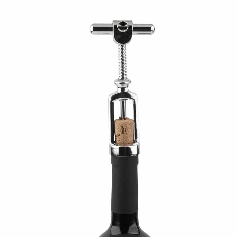 JATA HOGAR HVIN2302 Double Thread Wine Corkscrew, Continuous Spiral, Easy