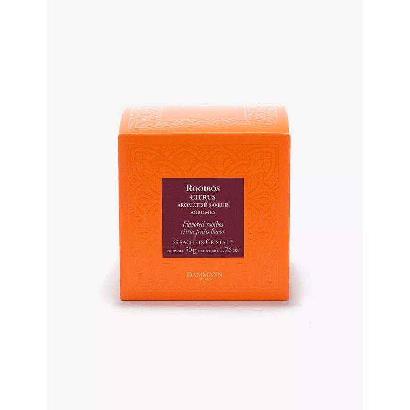 Dammann Freres Sachets, Rooibus Citrus Tea Bags, Premium Gourmet French