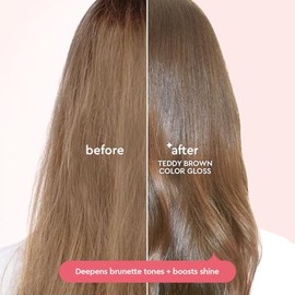 Glaze Super Gloss Color Conditioning Gloss – Teddy Brown for Virgin Light to Medium Brown Hair- Deepen Brunette Tones – Rinse Out Semi-Permanent - Enhances Colour, Boosts Shine & Hydration - 190ml