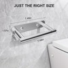 SetSail Toilet Paper Holder Adhesive or Screw-in Brushed Nickel Bathroom
