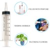 KOMUNJ 60 ml Plastic Syringe with 1m Transparent Hose, Sterile,