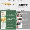 palaro 4 Light Bathroom Light Fixtures,Brushed Gold Vanity Lights for