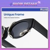 Cyxus Y2K Sunglasses, Women's, Men's, Futuristic Frame, UV Protection, UV