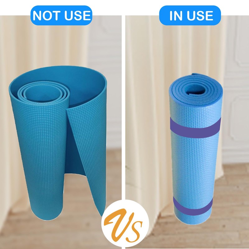Risipu Yoga Mat Strap Slap Band, One Snap Keep Exercise