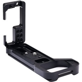 L Bracket for DSLR Camera Sony A74/A9II/A1 Professional L-shaped Aluminum Quick Release Plate Vertical L Angle with 1/4 Inch Screw Vertical Video Shooting (1 Pack)