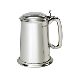 Wentworth 1 Pint Plain Pewter Tankard with Lid