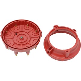 AIP Electronics Dragon FIRE Performance Ignition Distributor Cap & Cap Adapter Compatible with 1978-1996 Ford F-150 EFI 5.0L 5.8L 6.6L 6.9L 7.5L V8 Replaces FD168 FD166 FD307 OEM Fit CAP1045-R