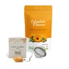 Organic Calendula Flowers 4 ounces with 1 Crystal Tea Infuser