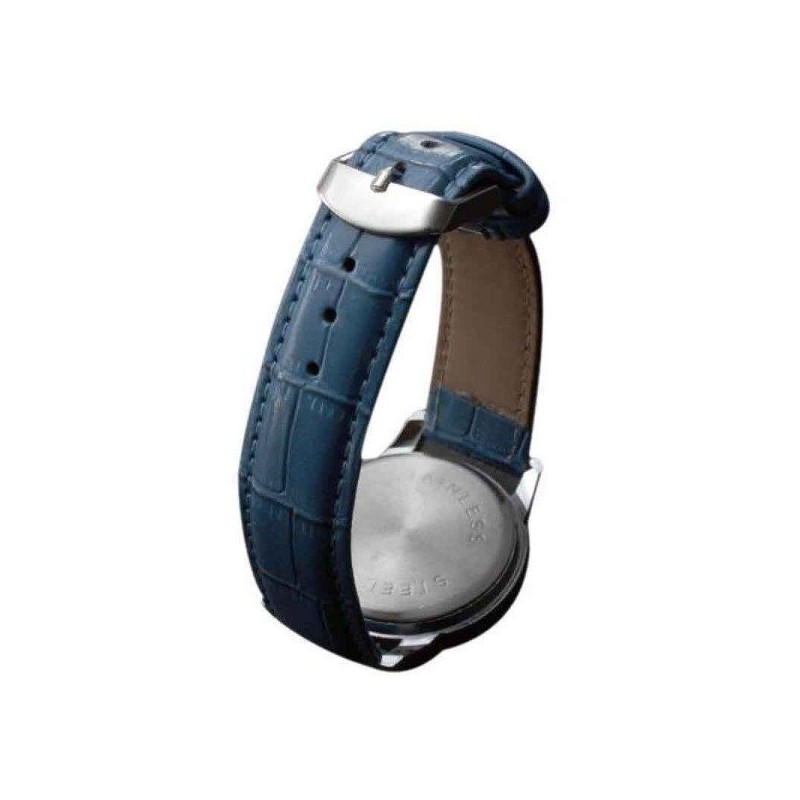 청색 남성 시계 패션 손목시계 가죽밴드 캐주얼 정장 선물 교체물