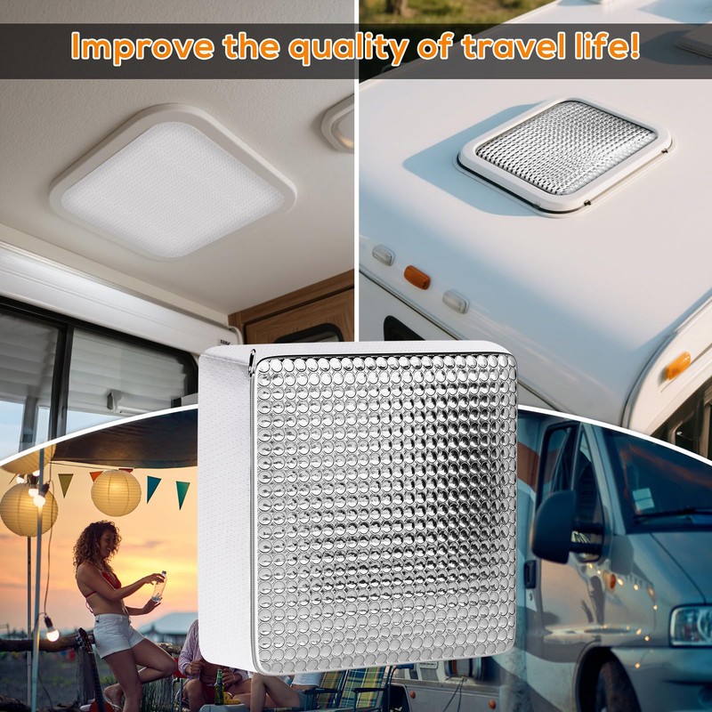 1PCS RV Skylight Insulator 14x14x2.8,RV Vent Insulator and Skylight Covers,Waterproof