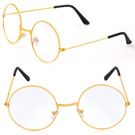 Beefunny Old Man Wig and Glasses Grandpa Costume Accessories Inflatable Walking Cane 100th Day of School Starter Kit (White)