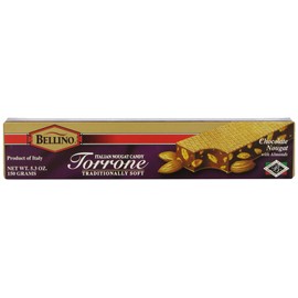 Bellino Chocolate Torrone (Nougat), 5.3-Ounce Bars (Pack of 3)