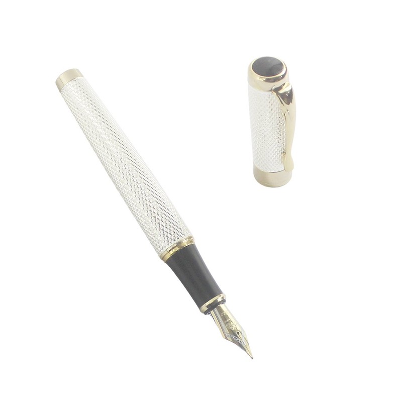 Gullor Jinhao 18KGP Medium Nib Fountain Pen with Ink Converter