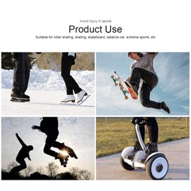 Wrist Guards Protective Equipment for Skates Skateboard (Black)