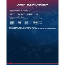 KAX 2pcs Front Wheel Hub Bearing Compatible with 2016-2020 Sorento 3.3L AWD,