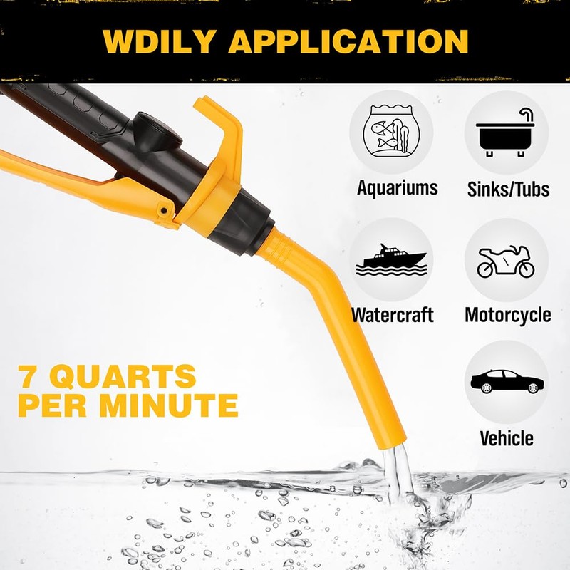 ELEAD Portable Battery Powered Pump - Electric Fuel/Water Transfer Pump