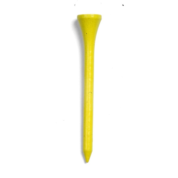 Golf Tees Etc 2 3/4" Wooden Tees - Pack of 500 (Yellow)