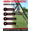 7x4FT Volleyball Rebounder Net Set with Training Accessories, Portable Volleyball