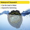 FCXJTU Digital Waterproof Stopwatch, 60 Rounds Split Memory Stopwatch, No