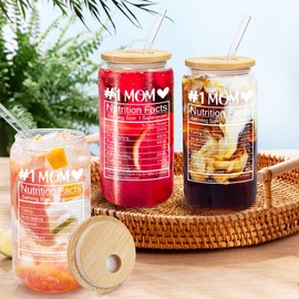 MAMAGIFTREE Gifts for Mom - Mom Birthday Gifts, Mothers Day Gifts for Mom, Mom Gifts from Daughter Son, 16 Oz Mom drinking glass