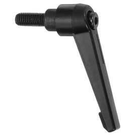 sourcing map 1Pcs M8 x 16mm Adjustable Knobs Handle Male Thread Push Button Ratchet Quick Release Locking Rotating Bolt for Lathe Machinery, Black