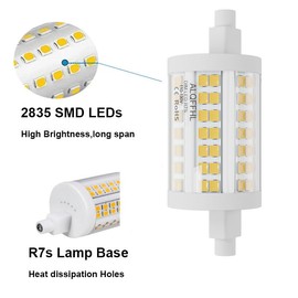 R7S 78mm LED Bulb 20W, J Type Double Ended Flood Light (200W Halogen T3 Replacement), 120V, 2400 lm, Dimmable Wall Security Floor Standing Torchiere Lamp Work and Home, Pack of 2 (6000K Cool White)