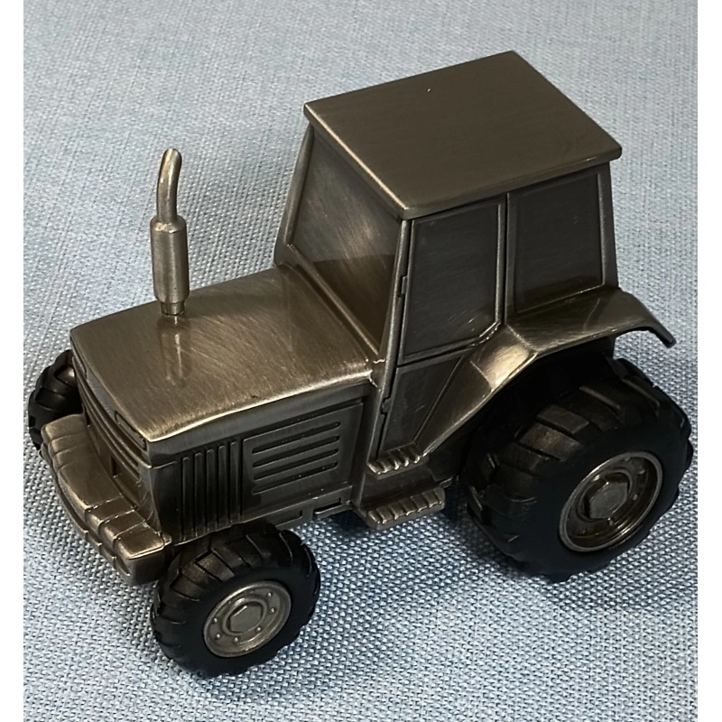Creative Gifts International Tractor Bank Silver Farm Related Metal Vehicle