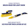Michelin Hybrid Extendable 34-50” Snow Brush for Trucks, Ergonomic Multi-Tool,