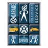 Nostalgic-Art 83081 Volkswagen - VW Service, Magnet Set (9pcs)