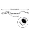 Unbranded 1" Motorcycle Handlebar Bar Drag Bar Chrome For Honda