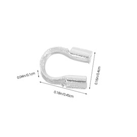 DOITOOL 300pcs Copper Wire Guardian Protectors U Shape Jewelry Making Supplies for Earrings Bracelets Necklaces Durable Easy Installation for DIY Projects