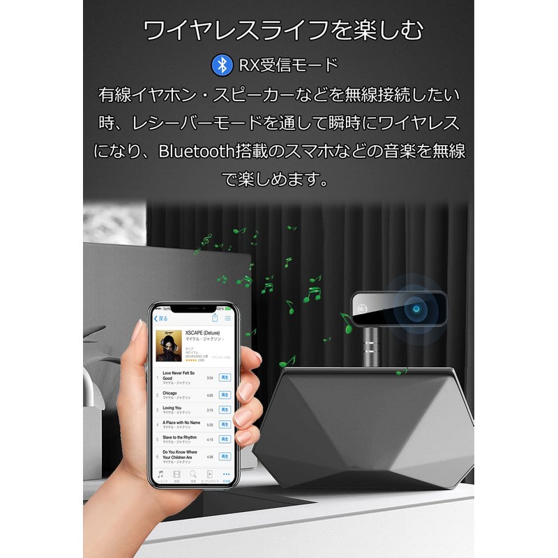 Bluetooth 5.3 Transmitter, Airplane Plug Included, Bluetooth Transmitter, Receiver, 2-in-1,